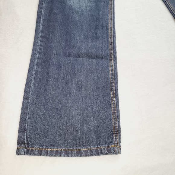 Jean Station Men's Blue Denim Stud Back Pockets Size 32/31 Jeans - Picture 4 of 10